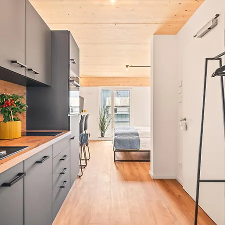 Einzimmer Wohlfuehlapartment Vier Klimatisiert Friedrichshafen Exterior photo